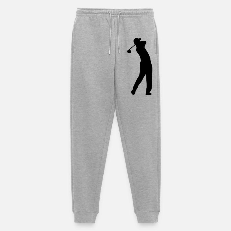 Golf - Männer Premium Bio Jogginghose - Grau meliert