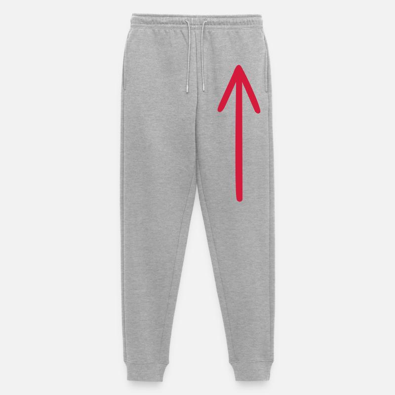 Pfeil selbst gestalten DIY - Männer Premium Bio Jogginghose - Grau meliert
