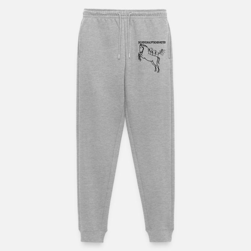 Die vier eukalyptischen Reiter - Männer Premium Bio Jogginghose - Grau meliert