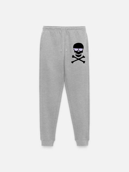 Piratl_mit_brille - Pantalon de jogging Premium bio Homme - gris chiné