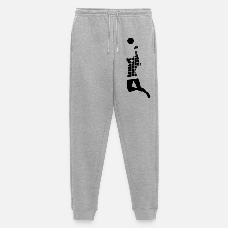 Volleyball - Männer Premium Bio Jogginghose - Grau meliert