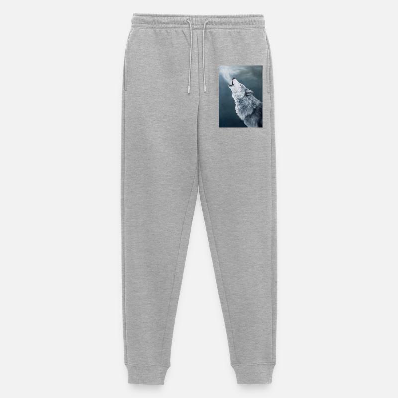 Winterlied - Männer Premium Bio Jogginghose - Grau meliert