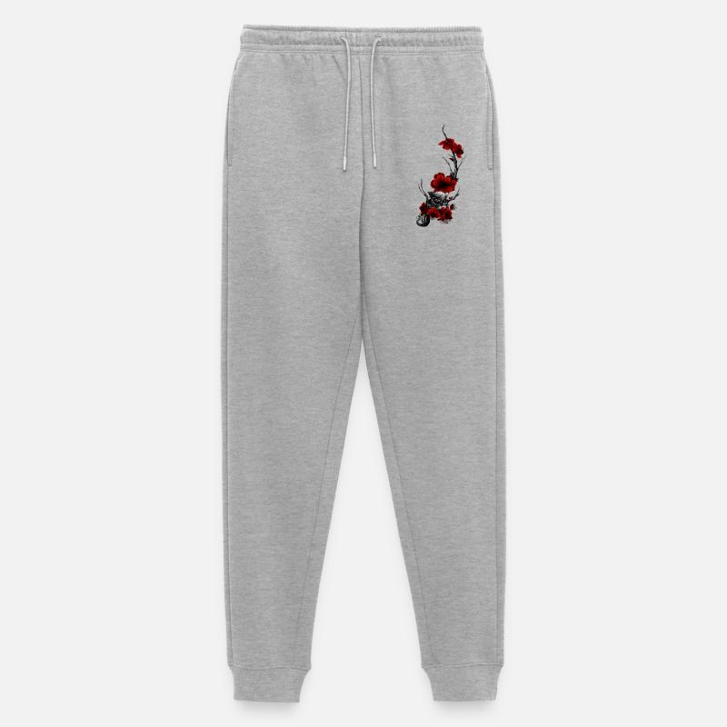 Eule - Männer Premium Bio Jogginghose - Grau meliert