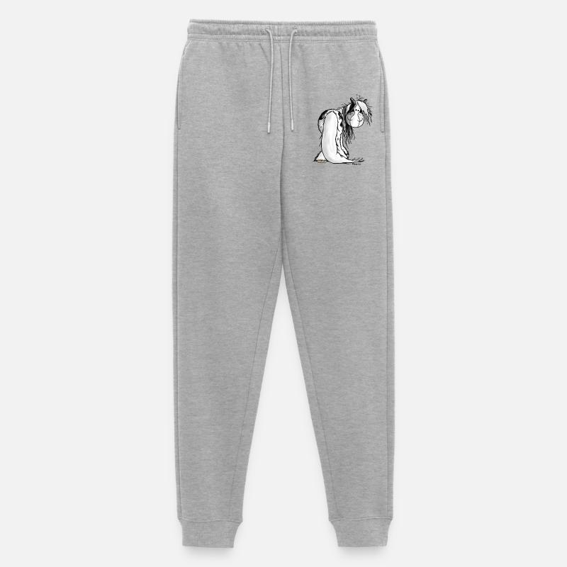 Irish Tinker Pferd - Horse - Schecke - Männer Premium Bio Jogginghose - Grau meliert