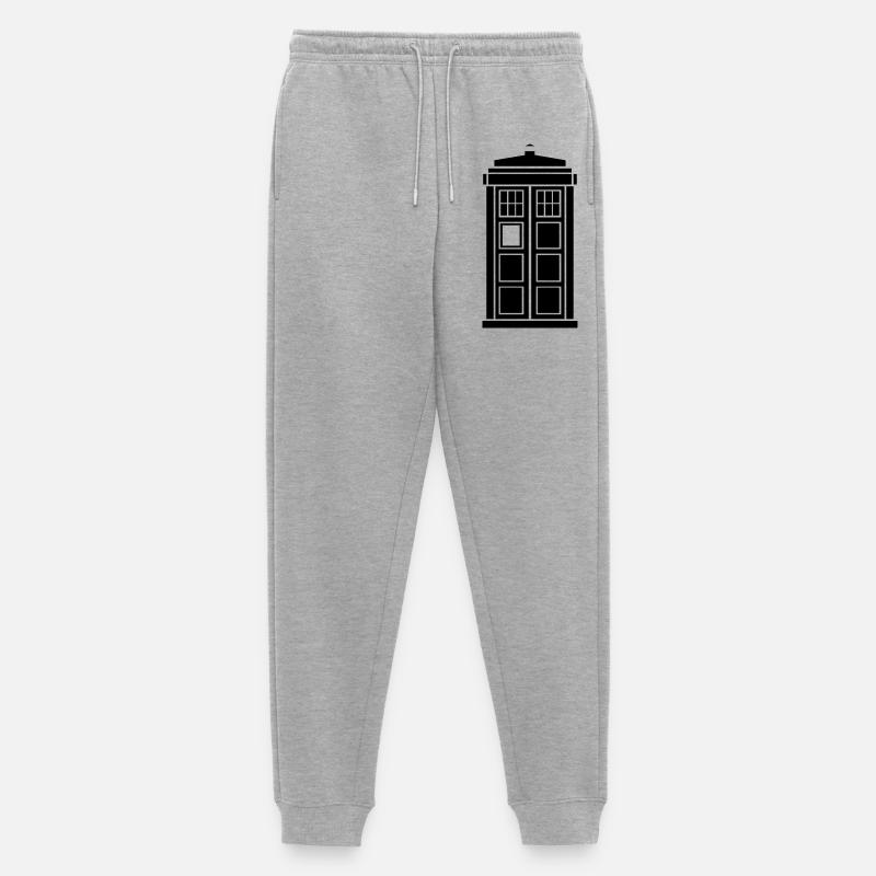 Tardis - Männer Premium Bio Jogginghose - Grau meliert