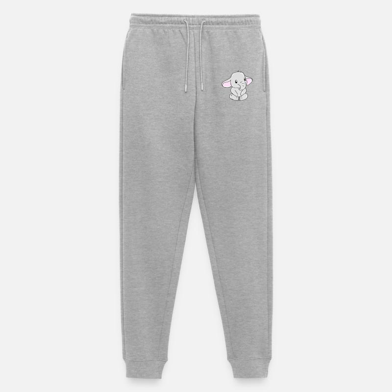 Elefant - Männer Premium Bio Jogginghose - Grau meliert