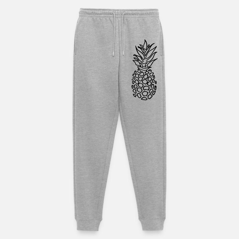 Ananas - Männer Premium Bio Jogginghose - Grau meliert