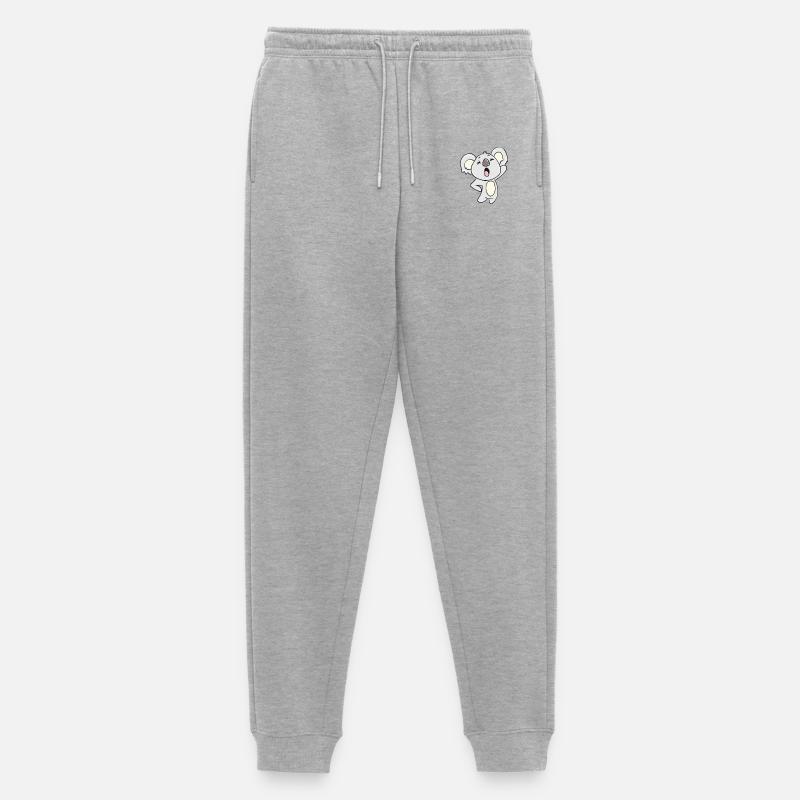 Koala - Männer Premium Bio Jogginghose - Grau meliert