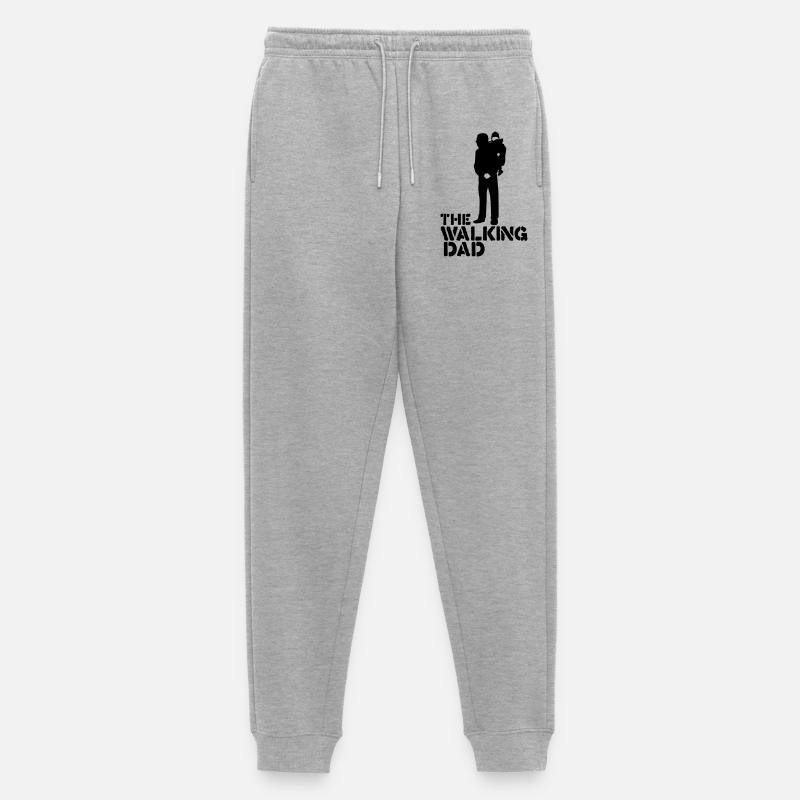the walking dad - Männer Premium Bio Jogginghose - Grau meliert