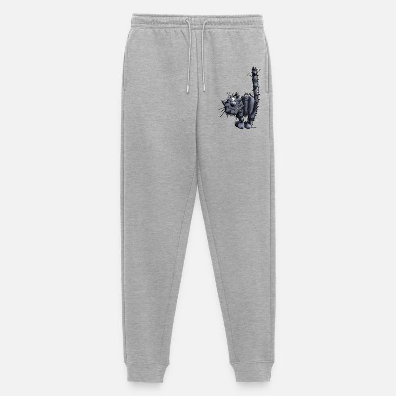 Süße Katze - Männer Premium Bio Jogginghose - Grau meliert