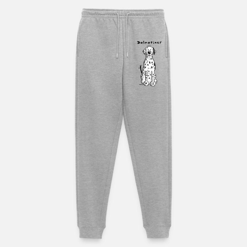 Knuffiger Dalmatiner - Männer Premium Bio Jogginghose - Grau meliert