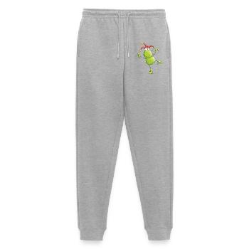 Joker Frog - Men's Premium Organic Joggers - heather grey - Front - Thijin (182cm)