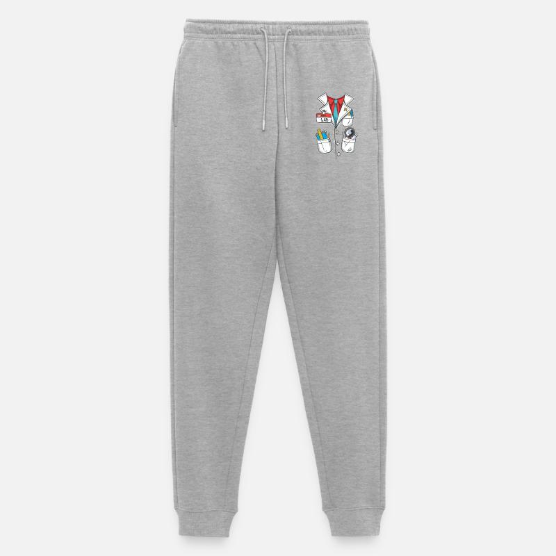 Laborkittel Kostüm - Männer Premium Bio Jogginghose - Grau meliert