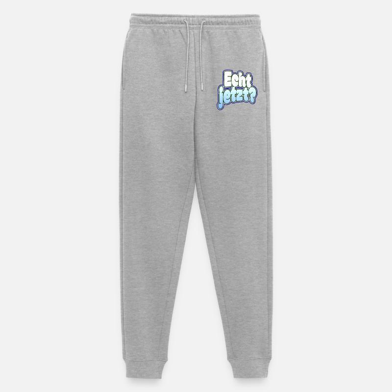 Echt jetzt? - Männer Premium Bio Jogginghose - Grau meliert