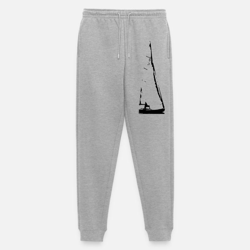Sailing Boat - Männer Premium Bio Jogginghose - Grau meliert
