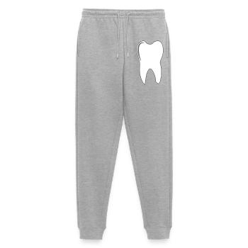 molar tooth - Men's Premium Organic Joggers - heather grey - Front - Thijin (182cm)