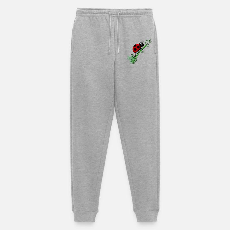 Marienkäfer Botanik - Männer Premium Bio Jogginghose - Grau meliert