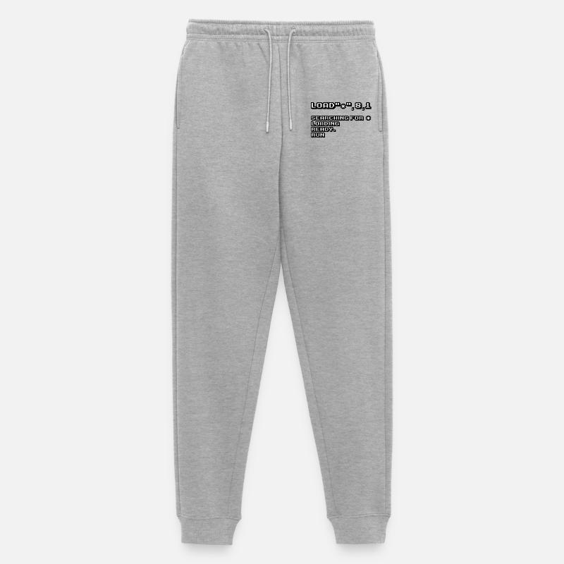 Retro Computing und 8-Bit Nostalgie - Männer Premium Bio Jogginghose - Grau meliert