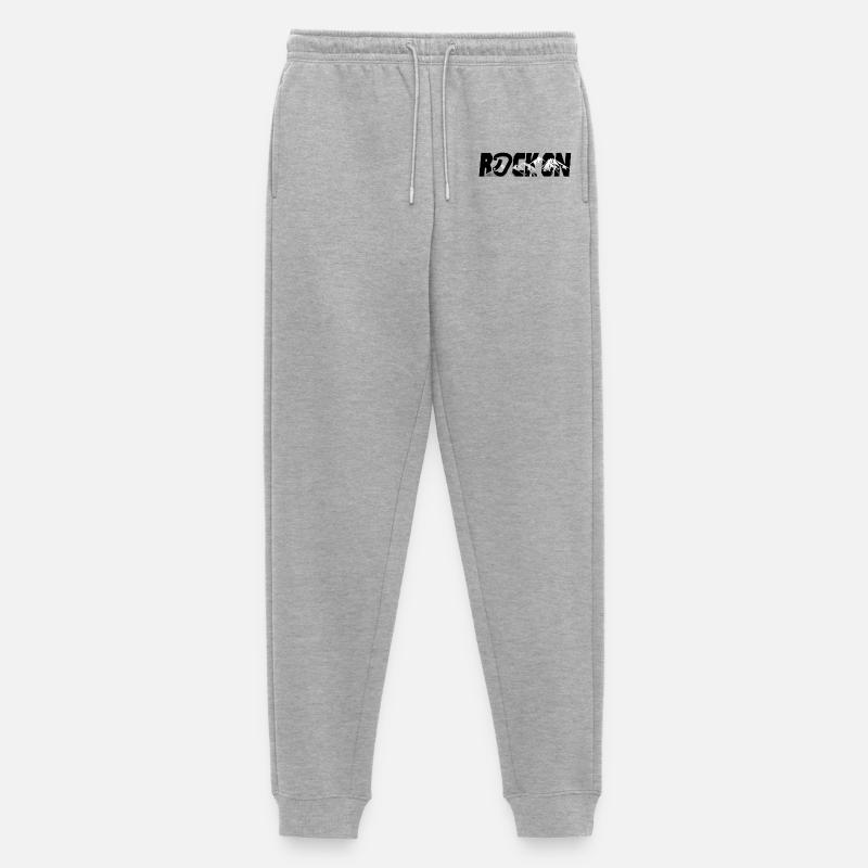 Bergsteiger klettern Kletterer Berg - Männer Premium Bio Jogginghose - Grau meliert