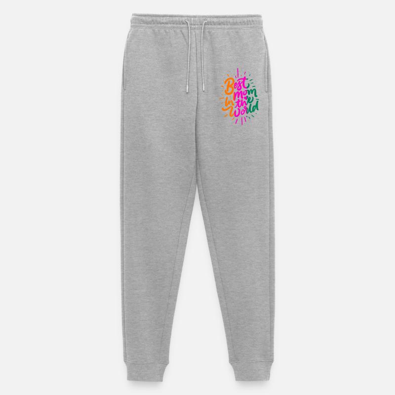 Beste Mutter der Welt - Männer Premium Bio Jogginghose - Grau meliert