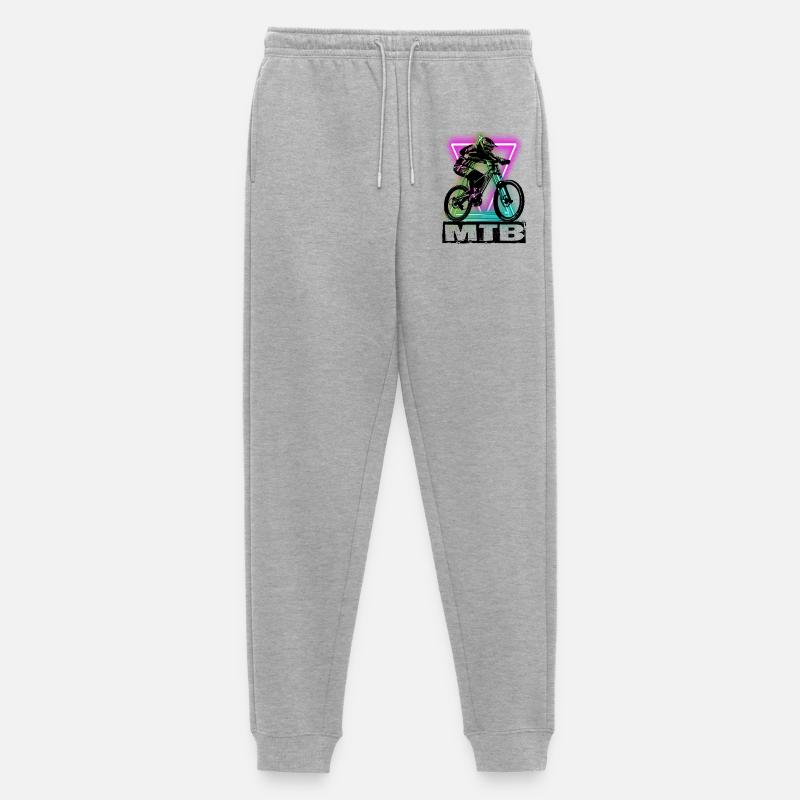 MTB - Männer Premium Bio Jogginghose - Grau meliert