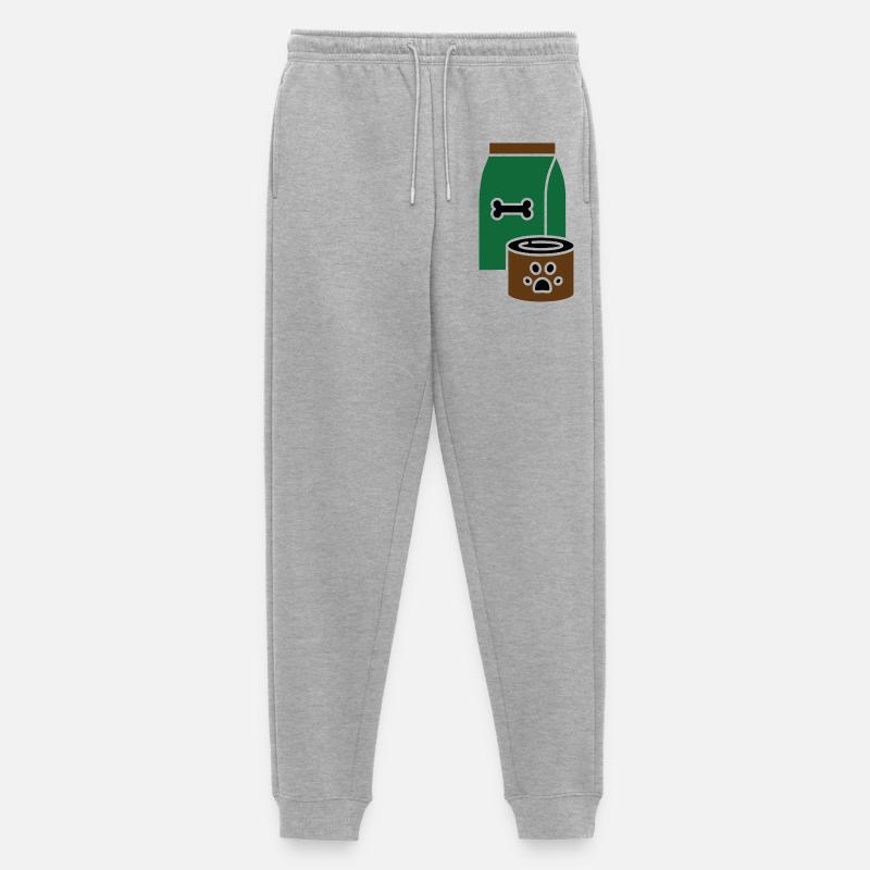 Hundefutter - Männer Premium Bio Jogginghose - Grau meliert