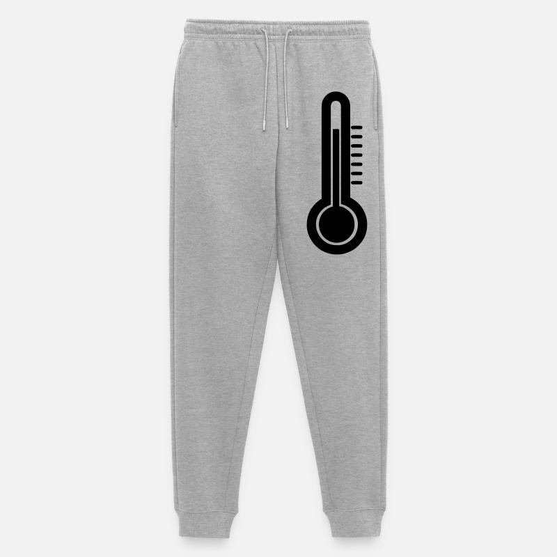 Thermometer-Isolierung - Männer Premium Bio Jogginghose - Grau meliert