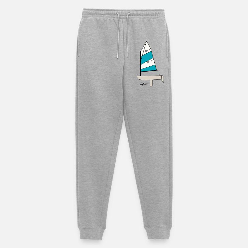 Optimist Segelboot Variante 3 - Männer Premium Bio Jogginghose - Grau meliert