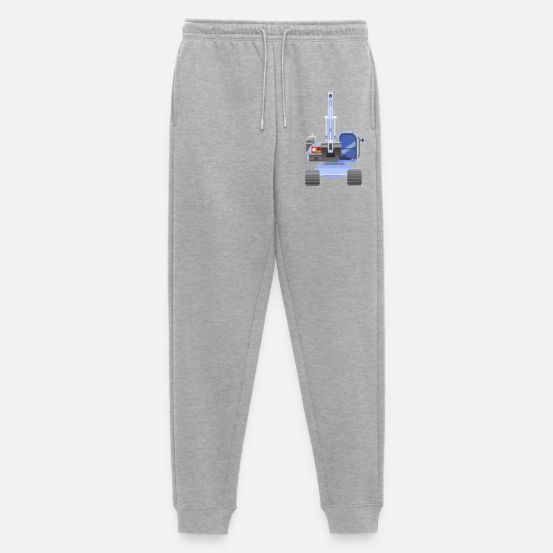 Blauer Bagger - Männer Premium Bio Jogginghose - Grau meliert