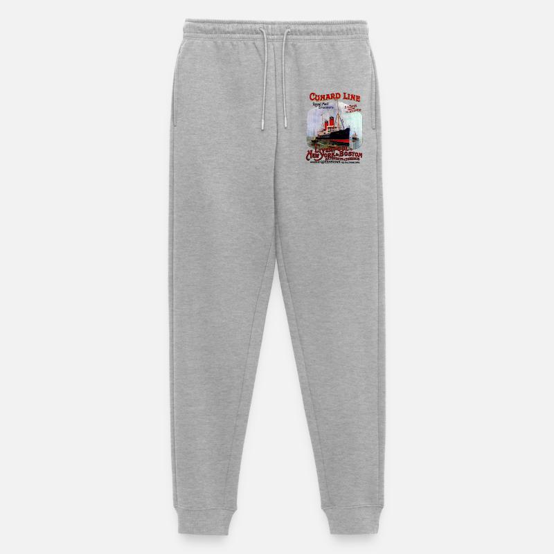 LINER TRANSATLANTIC CREATION LOUIS RUNEMBERG - Männer Premium Bio Jogginghose - Grau meliert