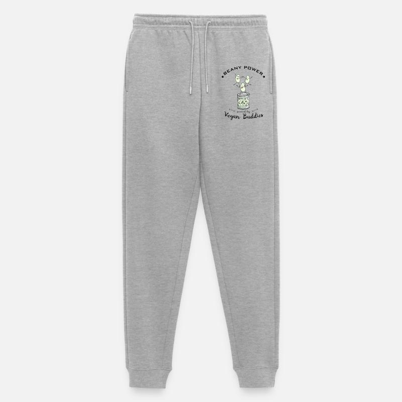 Bohnen Soja vegane Proteine - Männer Premium Bio Jogginghose - Grau meliert