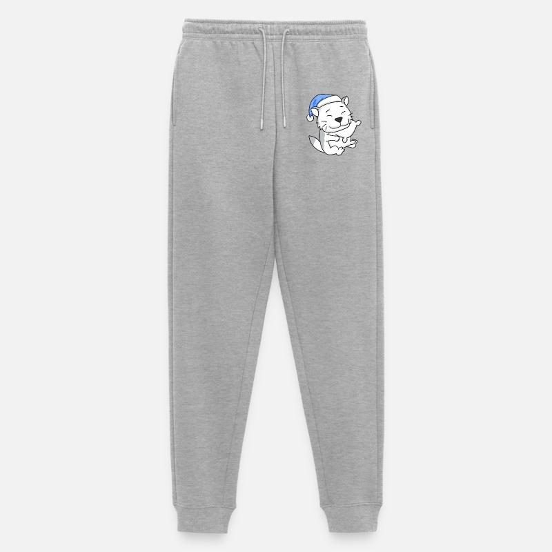 Katze Katzenrasse Burmilla - Männer Premium Bio Jogginghose - Grau meliert