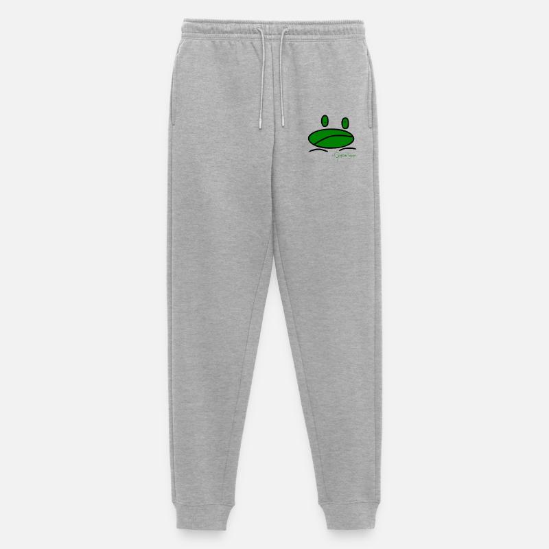 Froschmini - Ranunculus Oophagus - Männer Premium Bio Jogginghose - Grau meliert