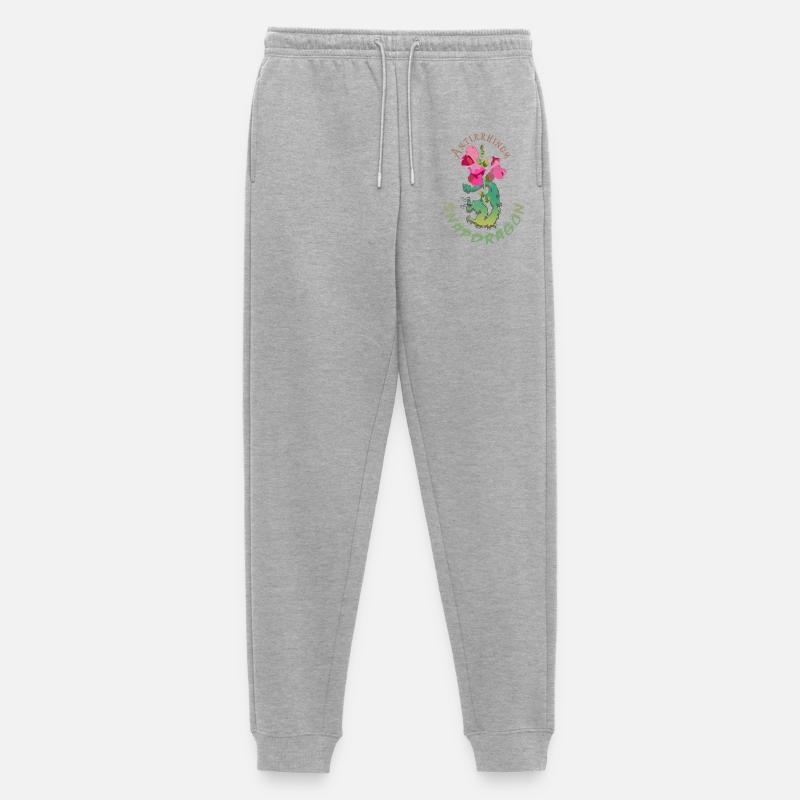 Drachenblumen - Männer Premium Bio Jogginghose - Grau meliert