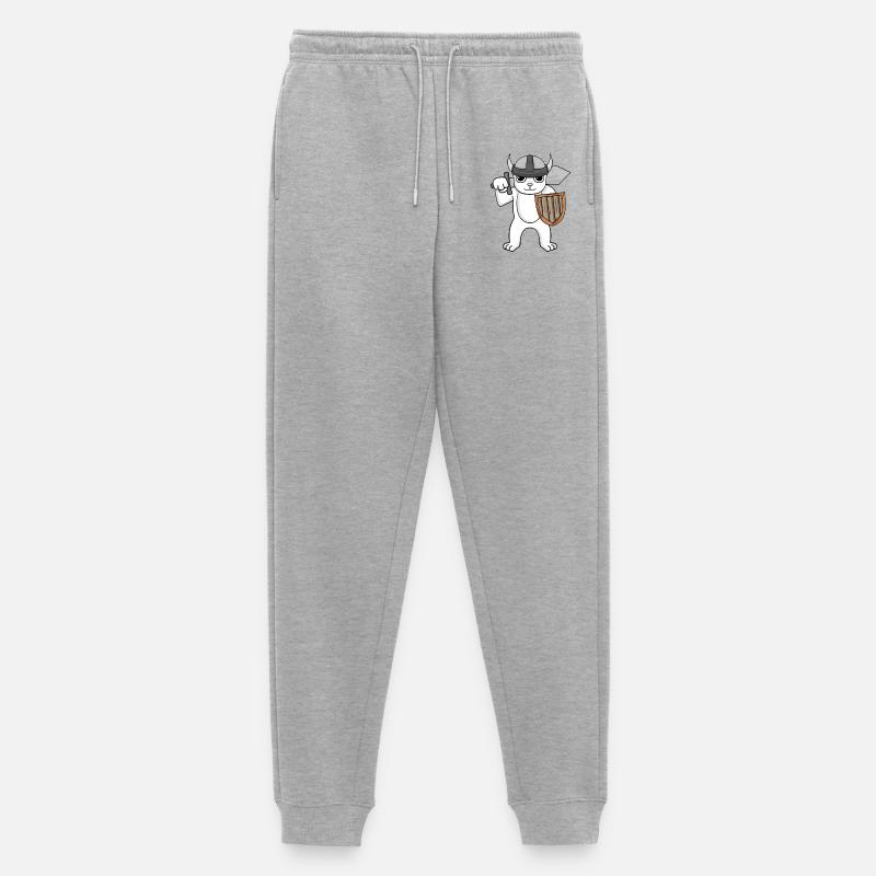 Wikinger Bär - Männer Premium Bio Jogginghose - Grau meliert