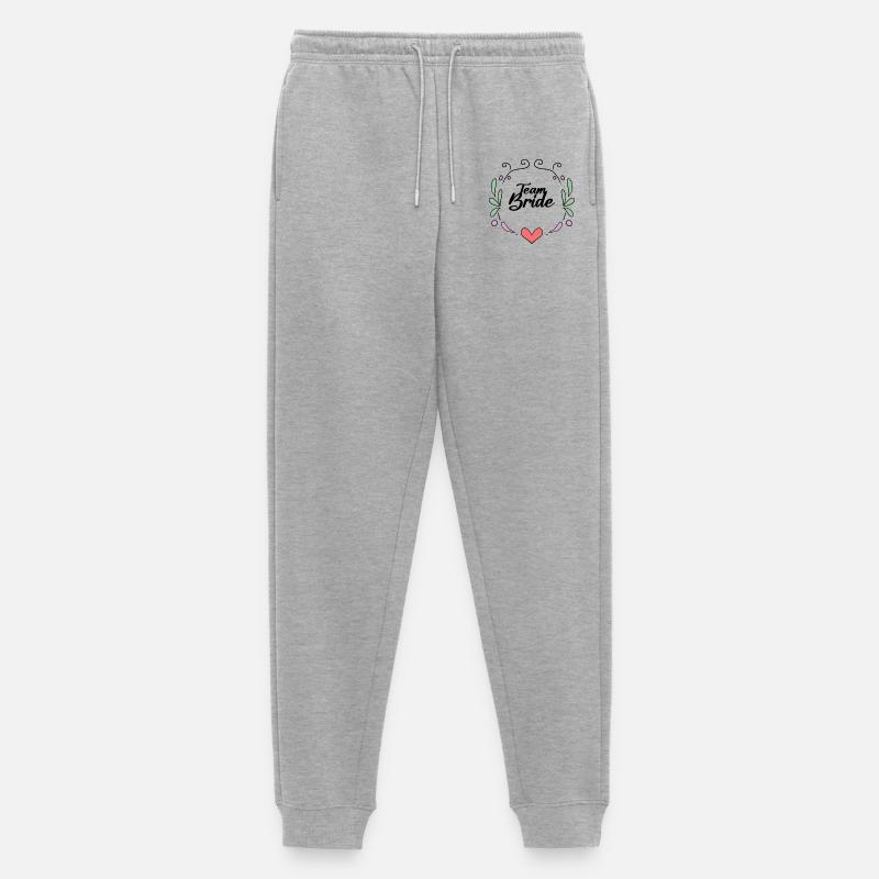 Team Braut - Männer Premium Bio Jogginghose - Grau meliert