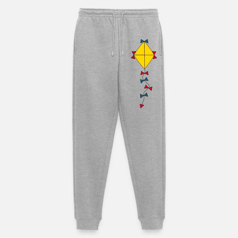 Drachen bunt Herbst - Männer Premium Bio Jogginghose - Grau meliert