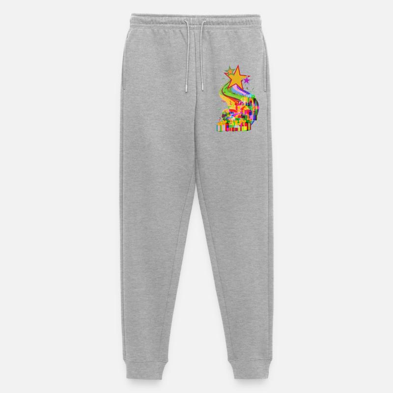 Weihnachtsgeschenke von den Sternen LGTB - Männer Premium Bio Jogginghose - Grau meliert