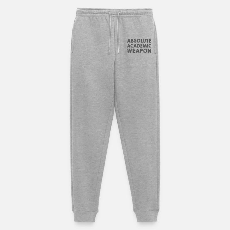 Studenten Absolute Academic Weapon - Männer Premium Bio Jogginghose - Grau meliert
