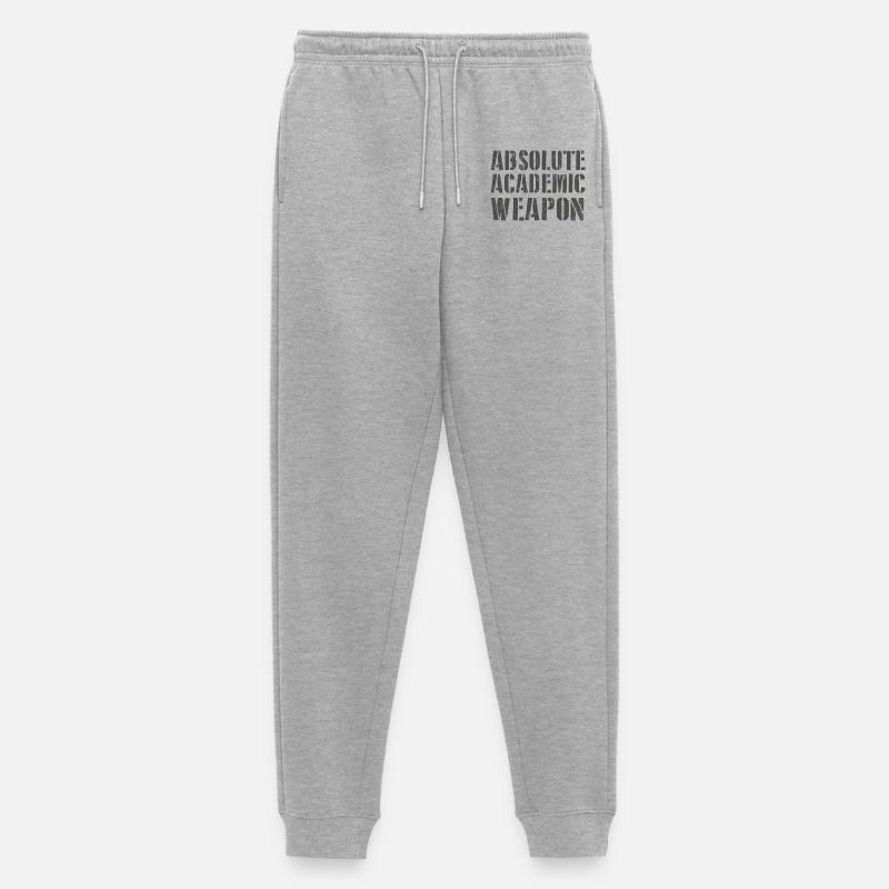 Studenten Absolute Academic Weapon - Männer Premium Bio Jogginghose - Grau meliert