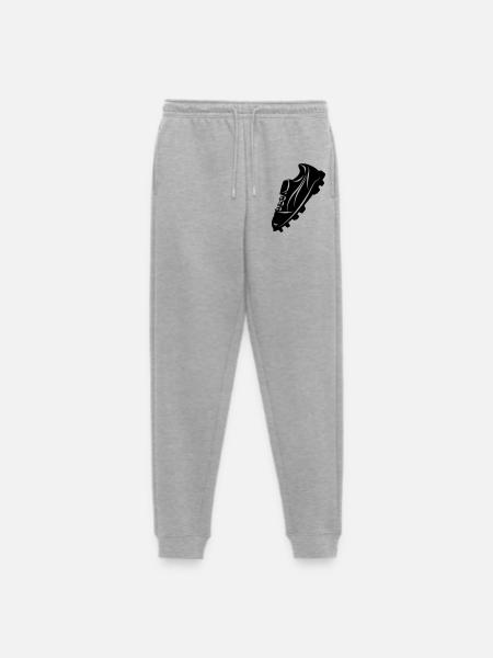 Fußballschuh transparente Schattenfigur - Männer Premium Bio Jogginghose - Grau meliert