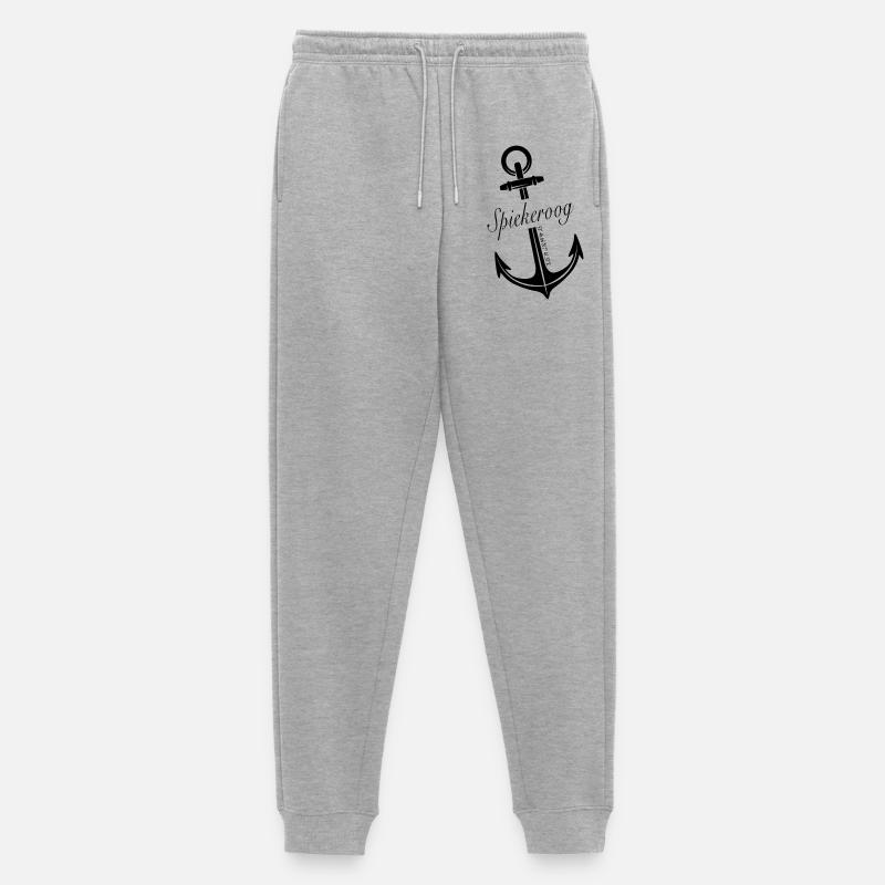 Spiekeroog - Männer Premium Bio Jogginghose - Grau meliert