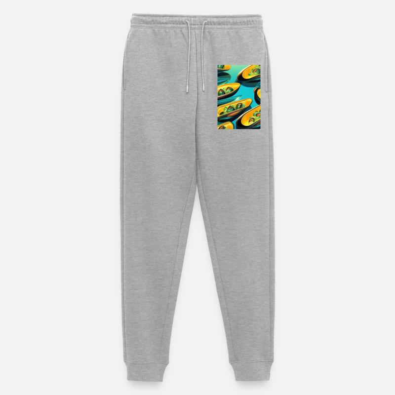 Muscheln - Männer Premium Bio Jogginghose - Grau meliert