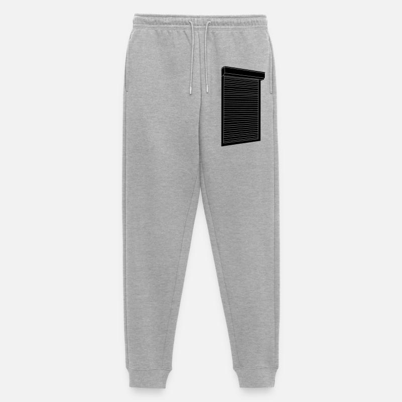 Rollläden - Männer Premium Bio Jogginghose - Grau meliert