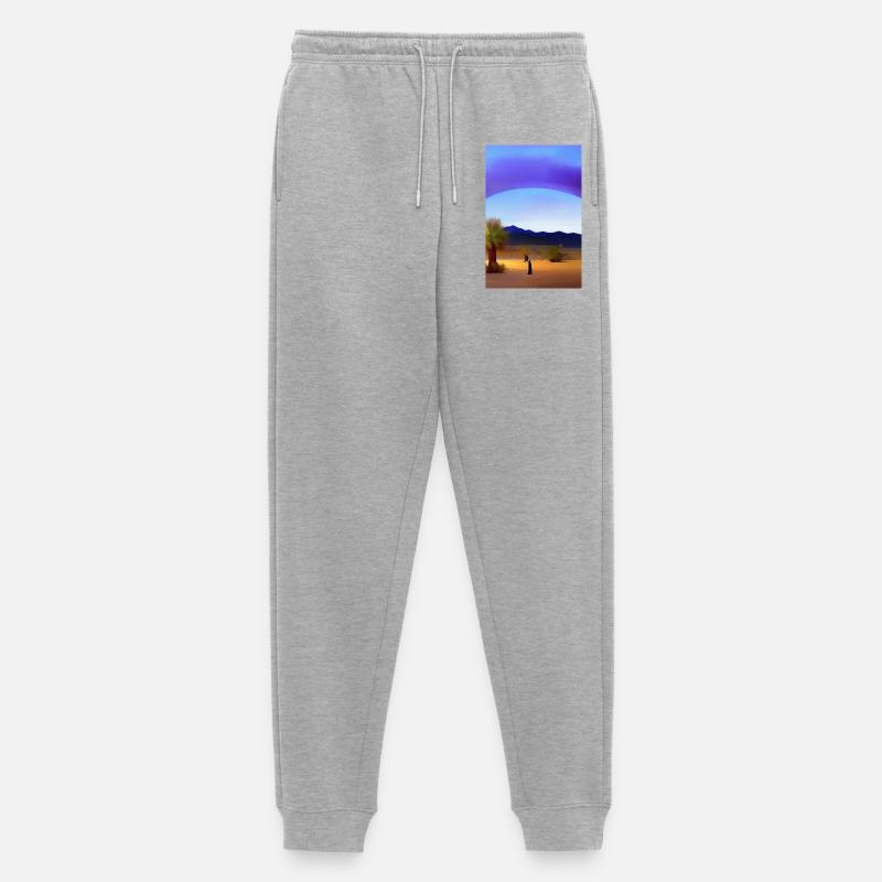 Arabische Wüste - Männer Premium Bio Jogginghose - Grau meliert