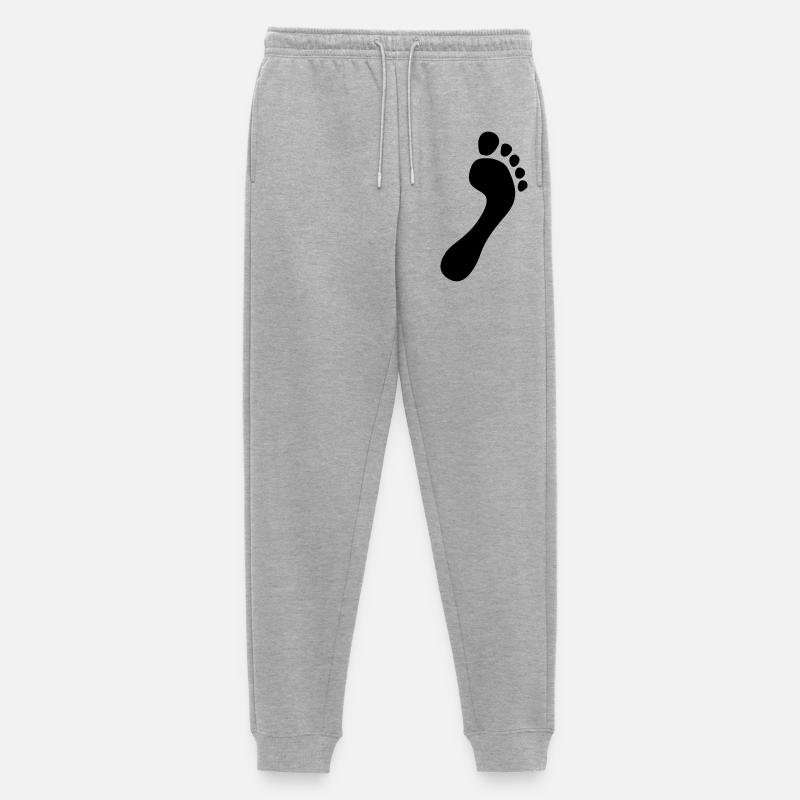 natural runners barfuss flaeche 2023 - Männer Premium Bio Jogginghose - Grau meliert