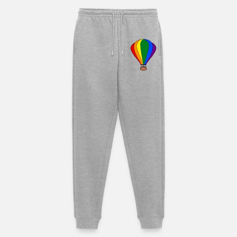 Regenbogen-Ballon - Männer Premium Bio Jogginghose - Grau meliert