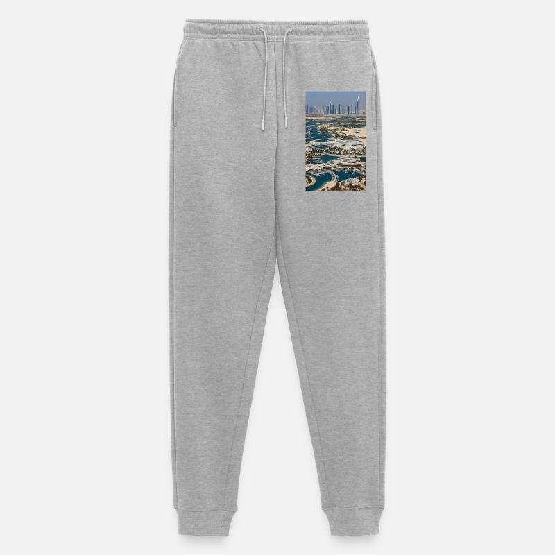 Abu Dhabi Abu Dhabi - Männer Premium Bio Jogginghose - Grau meliert