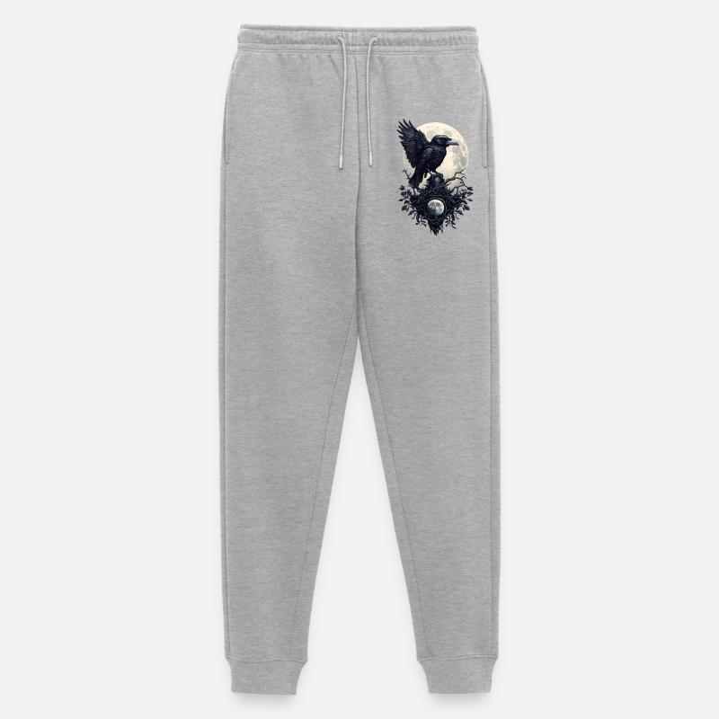 Schwarzer Rabe - Männer Premium Bio Jogginghose - Grau meliert