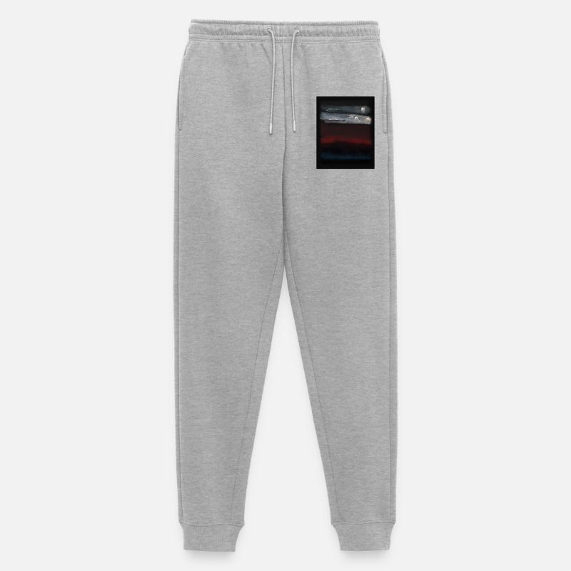Rothko-Stil in digitalen Farben - Männer Premium Bio Jogginghose - Grau meliert